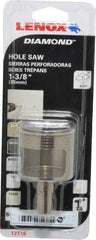 Lenox - 1-3/8" Diam, 1-1/8" Cutting Depth, Hole Saw - Diamond Grit Saw, Continuous Edge - Exact Tooling