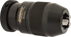 Accupro - 1/2-20, 1/16 to 1/2" Capacity, Threaded Mount Drill Chuck - Keyless, 40mm Sleeve Diam, 76mm Open Length - Exact Tooling