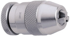 Accupro - 3/8-24, 1/64 to 1/4" Capacity, Threaded Mount Stainless Steel Drill Chuck - Keyless, 33.6mm Sleeve Diam, 62.3mm Open Length - Exact Tooling