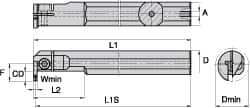 Allied Machine and Engineering - 4-7/8" Diam x 11/16" Thick, Seat Code H, 130° Included Angle Spade Drill Insert - Uncoated Powdered Metal, Powdered Metal, Series H - Exact Tooling