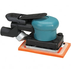 Dynabrade - 13 CFM Air Consumption, Palm Air Orbital Sander - Rectangular Pad, - Exact Tooling