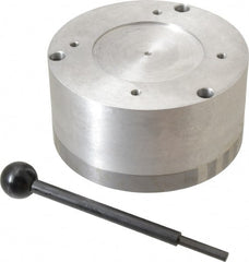 Suburban Tool - Standard Pole Round Permanent Magnetic Rotary Chuck - 5-1/2" Wide x 3" High, Ceramic - Exact Tooling