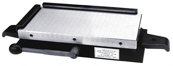 Suburban Tool - Fine & Standard Pole Rectangular Permanent Magnetic Block Chuck - 18" Long x 6" Wide x 2-3/4" High, Ceramic - Exact Tooling