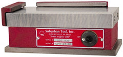 Suburban Tool - Standard Pole Rectangular Permanent Magnetic Block Chuck - 18-1/2" Long x 6" Wide x 2-5/8" High, Ceramic - Exact Tooling