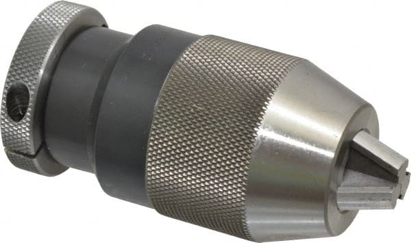 Albrecht - JT2, 1/64 to 3/8" Capacity, Steel Tapered Mount Drill Chuck - Keyless, 1.69" Sleeve Diam, 3.13" Open Length - Exact Tooling