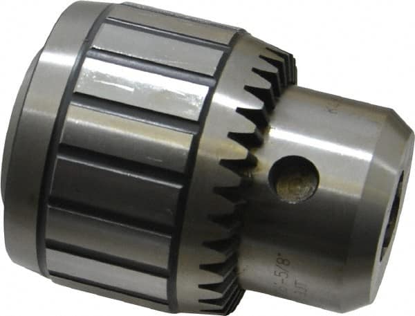 Accupro - JT3, 1/16 to 5/8" Capacity, Tapered Mount Steel Drill Chuck - Keyed, 67mm Sleeve Diam, 81mm Open Length - Exact Tooling