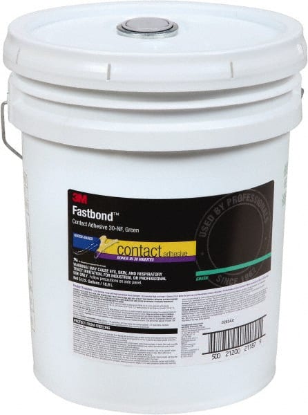 3M - 5 Gal Pail Green Contact Adhesive - Series 30NF, 4 hr Working Time - Exact Tooling