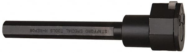 Made in USA - Neutral Cut, 5/8" Wide x 5/8" High x 3-1/2" Long Round Shank, Fixed Bump Knurlers - 1 Knurl Required, 5/8" Diam x 1/4" Wide Face, 1/4" Hole Diam, Series GK - Exact Tooling