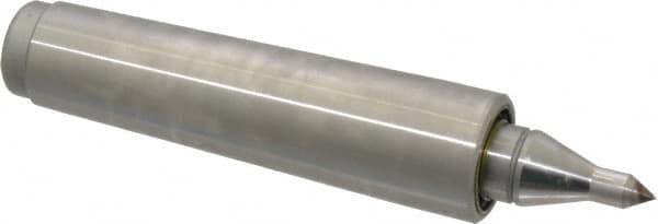 Royal Products - MT3 Taper Shank, 15/16" Head Diam 575 Lb Capacity Live Center - 5,000 Max RPM, 0.55" Point Diam, 1.1563" Point Len, 260 Lb Max Workpc, 4-27/32" OAL, 1/4" Tip Diam, Long Point - Exact Tooling