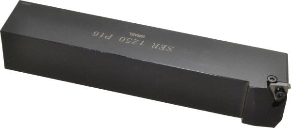 Carmex - External Thread, Right Hand Cut, 1-1/4" Shank Width x 1-1/4" Shank Height Indexable Threading Toolholder - 7" OAL, 16ER Insert Compatibility, SE Toolholder, Series SER - Exact Tooling