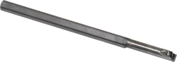 Carmex - Internal Thread, Right Hand Cut, 1/4" Shank Width x 1/4" Shank Height Indexable Threading Toolholder - 100mm OAL, 06IR Insert Compatibility, SI Toolholder - Exact Tooling