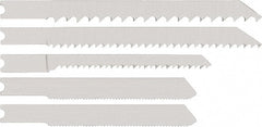 DeWALT - 15 Piece, 3" to 4" Long, 5 to 12 Teeth per Inch, Bi-Metal Jig Saw Blade Set - Toothed Edge, U-Shank - Exact Tooling