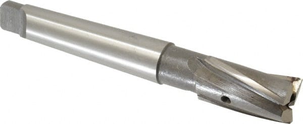 Value Collection - 13/16" Diam, 3 Flutes, Morse Taper Shank, Interchangeable Pilot Counterbore - Exact Tooling