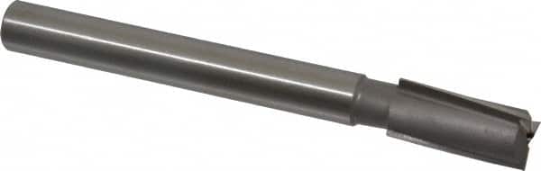 Value Collection - 39/64" Diam, 1/2" Shank, Diam, 3 Flutes, Straight Shank, Interchangeable Pilot Counterbore - Exact Tooling