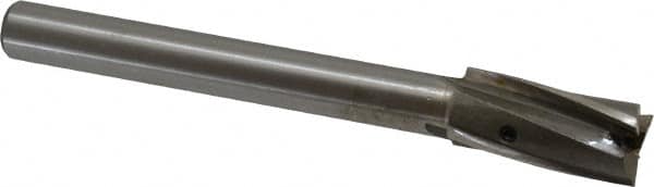 Value Collection - 45/64" Diam, 1/2" Shank, Diam, 3 Flutes, Straight Shank, Interchangeable Pilot Counterbore - Exact Tooling