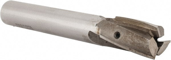 Value Collection - 55/64" Diam, 3/4" Shank, Diam, 3 Flutes, Straight Shank, Interchangeable Pilot Counterbore - Exact Tooling