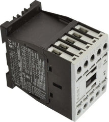 Eaton Cutler-Hammer - 3 Pole, 24 Coil VAC, 20 Amp, Nonreversible Open Enclosure IEC Contactor - 1 Phase hp: 0.25 at 115 V, 0.75 at 200 V, 1 at 230 V, 3 Phase hp: 1.5 at 200 V, 2 at 230 V, 3 at 460 V, 5 at 575 V, 7 Amp Inductive Load Rating Listed - Exact Tooling