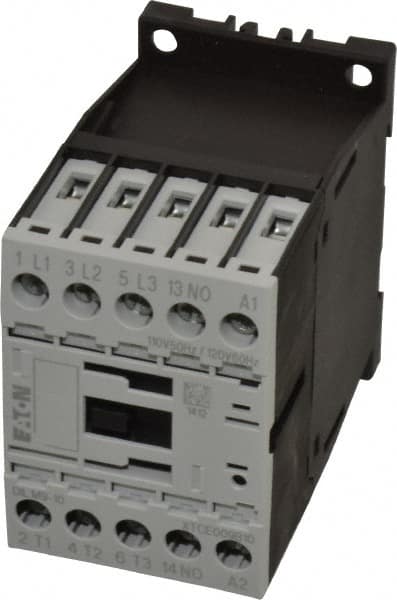 Eaton Cutler-Hammer - 3 Pole, 110 Coil VAC at 50 Hz and 120 Coil VAC at 60 Hz, 20 Amp, Nonreversible Open Enclosure IEC Contactor - Exact Tooling