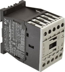 Eaton Cutler-Hammer - 3 Pole, 24 Coil VAC, 20 Amp, Nonreversible Open Enclosure IEC Contactor - 1 Phase hp: 1 at 115 V, 2 at 200 V, 2 at 230 V, 3 Phase hp: 10 at 460 V, 10 at 575 V, 3 at 200 V, 3 at 230 V, 12 Amp Inductive Load Rating Listed - Exact Tooling