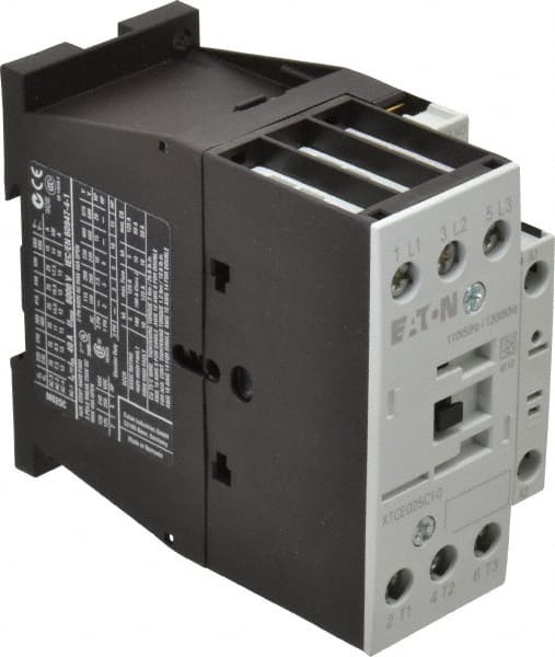 Eaton Cutler-Hammer - 3 Pole, 110 Coil VAC at 50 Hz and 120 Coil VAC at 60 Hz, 40 Amp, Nonreversible Open Enclosure IEC Contactor - Exact Tooling