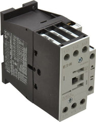 Eaton Cutler-Hammer - 3 Pole, 24 Coil VAC, 40 Amp, Nonreversible Open Enclosure IEC Contactor - 1 Phase hp: 2 at 115 V, 3 at 200 V, 5 at 230 V, 3 Phase hp: 10 at 230 V, 15 at 460 V, 20 at 575 V, 7.5 at 200 V, 25 Amp Inductive Load Rating Listed - Exact Tooling