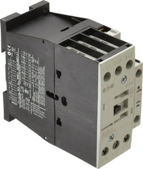 Eaton Cutler-Hammer - 3 Pole, 24 to 27 Coil VDC, 40 Amp, Nonreversible Open Enclosure IEC Contactor - 1 Phase hp: 3 at 115 V, 5 at 200 V, 5 at 230 V, 3 Phase hp: 10 at 200 V, 10 at 230 V, 20 at 460 V, 25 at 575 V, 32 Amp Inductive Load Rating Listed - Exact Tooling