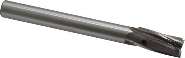 Value Collection - 19/32" Diam, 1/2" Shank, Diam, 3 Flutes, Straight Shank, Interchangeable Pilot Counterbore - Exact Tooling
