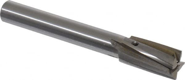 Value Collection - 5/8" Diam, 1/2" Shank, Diam, 4 Flutes, Straight Shank, Interchangeable Pilot Counterbore - Exact Tooling