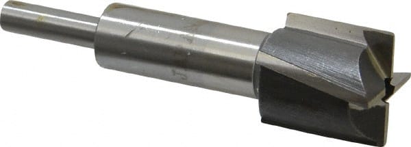 Value Collection - 27/32" Diam, 1/4" Shank, Diam, 4 Flutes, Straight Shank, Interchangeable Pilot Counterbore - Exact Tooling