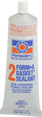 Permatex - 11 oz Tube Black Rosin Gasket Sealant - -65 to 400°F Operating Temp, 24 hr Full Cure Time - Exact Tooling