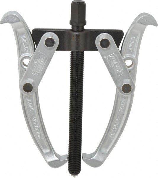 Value Collection - 2-1/2" to 6" Spread, 6 Ton Capacity, Gear Puller - 120mm Reach, For Bearings, Gears & Pulleys - Exact Tooling
