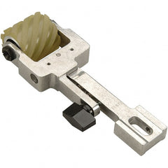 Dynabrade - 2" Wide Air Handheld Belt Sander Contact Arm & Wheel Assembly - 30" Belt Length x 2" Belt Width, Serrated, Urethane, 90" Contact Wheel Diam - Exact Tooling