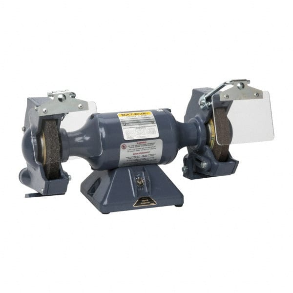Baldor Reliance - 6" Wheel Diam x 3/4" Wheel Width, 1/3 hp Grinder - Exact Tooling