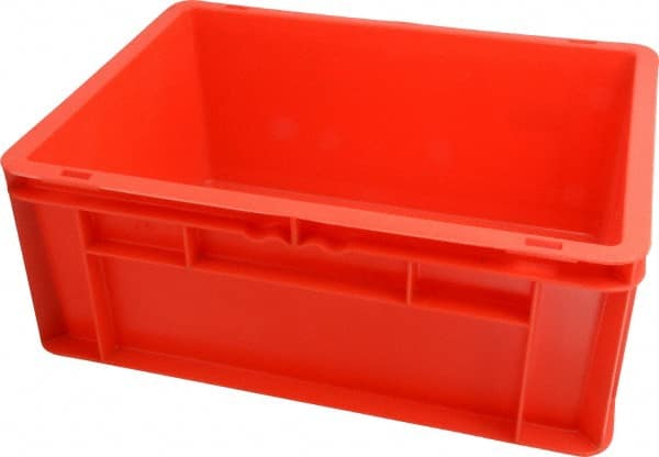 SSI Schaefer - 0.55 Cu Ft, 55 Lb Load Capacity Red Polypropylene Tote Container - Stacking, 15.8" Long x 11.9" Wide x 6.7" High - Exact Tooling