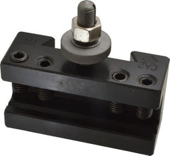 Aloris - Series CA, #2 Boring, Turning & Facing Tool Post Holder - 14 to 20" Lathe Swing, 2-1/2" OAH x 4-1/2" OAL, 1" Max Tool Cutting Size, 1-11/16" Centerline Height - Exact Tooling