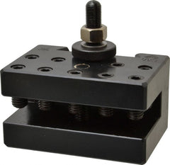 Aloris - Series CA, #6 Multiple Tool Post Holder - 14 to 20" Lathe Swing, 2-1/2" OAH, 3/4" Max Tool Cutting Size, 1-9/16" Centerline Height - Exact Tooling