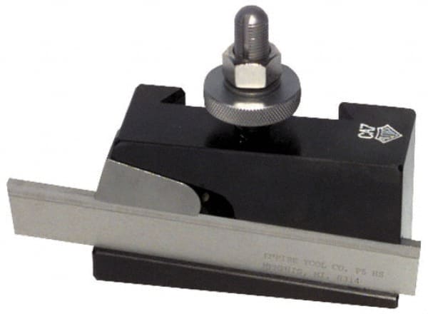 Aloris - Series DA, #7R Universal Parting Blade Tool Post Holder - Reversible - 17 to 48" Lathe Swing, 2-3/4" OAH, 1-1/8" Max Tool Cutting Size, 1" Centerline Height - Exact Tooling