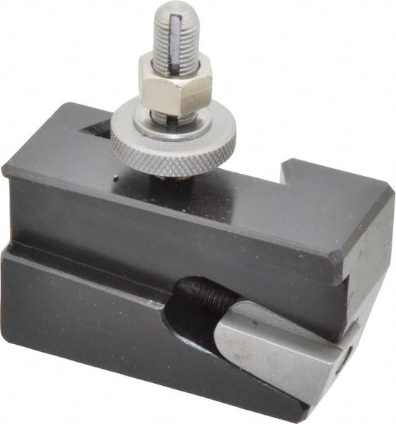 Aloris - Series BXA, #7R Universal Parting Blade Tool Post Holder - Reversible - 10 to 15" Lathe Swing, 1-3/4" OAH, 11/16" Max Tool Cutting Size, 3/4" Centerline Height - Exact Tooling