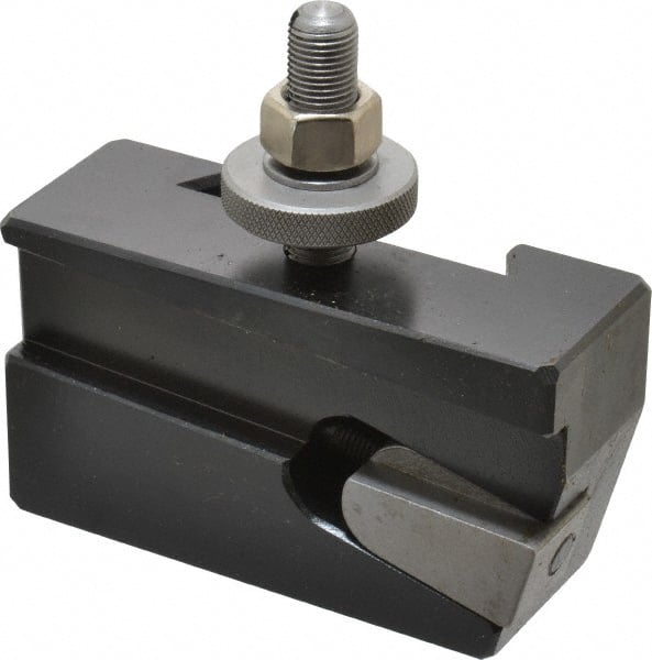 Aloris - Series CA, #7R Universal Parting Blade Tool Post Holder - Reversible - 14 to 20" Lathe Swing, 2-1/2" OAH, 7/8" Max Tool Cutting Size, 1-1/16" Centerline Height - Exact Tooling