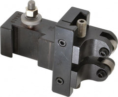 Aloris - Series BXA, #19 Adjustable Knurling Tool Post Holder - 10 to 15" Lathe Swing, 1-3/4" OAH, 2" Centerline Height - Exact Tooling