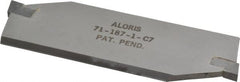 Aloris - 3/16 Inch Wide x 1-1/2 Inch High x 4-1/4 Inch Long Reversible Cutoff Blade - Uncoated - Exact Tooling