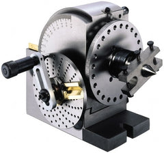 Interstate - Headstock Taper 3MT, Semi-Universal Dividing Head - 5.04" Centerline Height, 11.535" Long x 6.142" Wide x 8.661" High - Exact Tooling