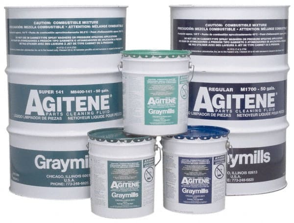 Graymills - 50 Gal Drum Parts Washer Fluid - Solvent-Based - Exact Tooling