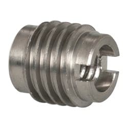 E-Z LOK - 1/4-20, Bright Finish, Stainless Steel Knife Insert - 3/8" Drill, 3/8" Hole Diam, 1/2" Long, 1/2" Min Grip, Grade 18-8 - Exact Tooling