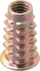 E-Z LOK - M6x1, Zinc Alloy Flanged Hex Drive Insert - 23/64" Drill, 9mm Hole Diam, 0.7874" Long, 19mm Min Grip, M6 Hex - Exact Tooling