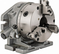 Phase II - 24 Position, 8" Chuck, Super Indexing Spacer - 5.87" High Centerline, 2.48" Chuck Through Hole - Exact Tooling