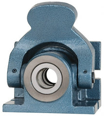 Interstate - Series 5C, Horizontal/Vertical Standard Collet Holding Fixture - Manually Activated, 4-1/2" Base Diam Width, 4" High - Exact Tooling