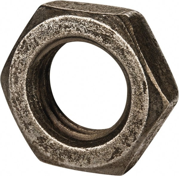 Value Collection - M30x3.50 Steel Right Hand Hex Jam Nut - 46mm Across Flats, 15mm High, Uncoated - Exact Tooling