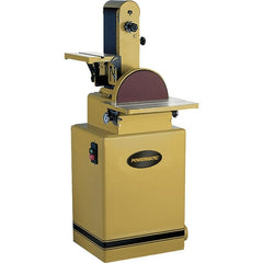 Powermatic - 48 Inch Long x 6 Inch Wide Belt, 12 Inch Diameter, Combination Sanding Machine - 3/4 HP, Single Phase - Exact Tooling