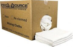 PRO-SOURCE - 40 Inch Long Virgin Terry Cotton Towels - White, Terry Cloth, Low Lint, Box - Exact Tooling